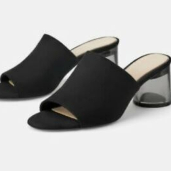ZARA suede heel with block heel - Picture 1 of 10